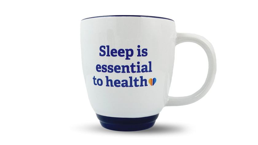 White Sleep Is Essential to Health Mug - 13oz