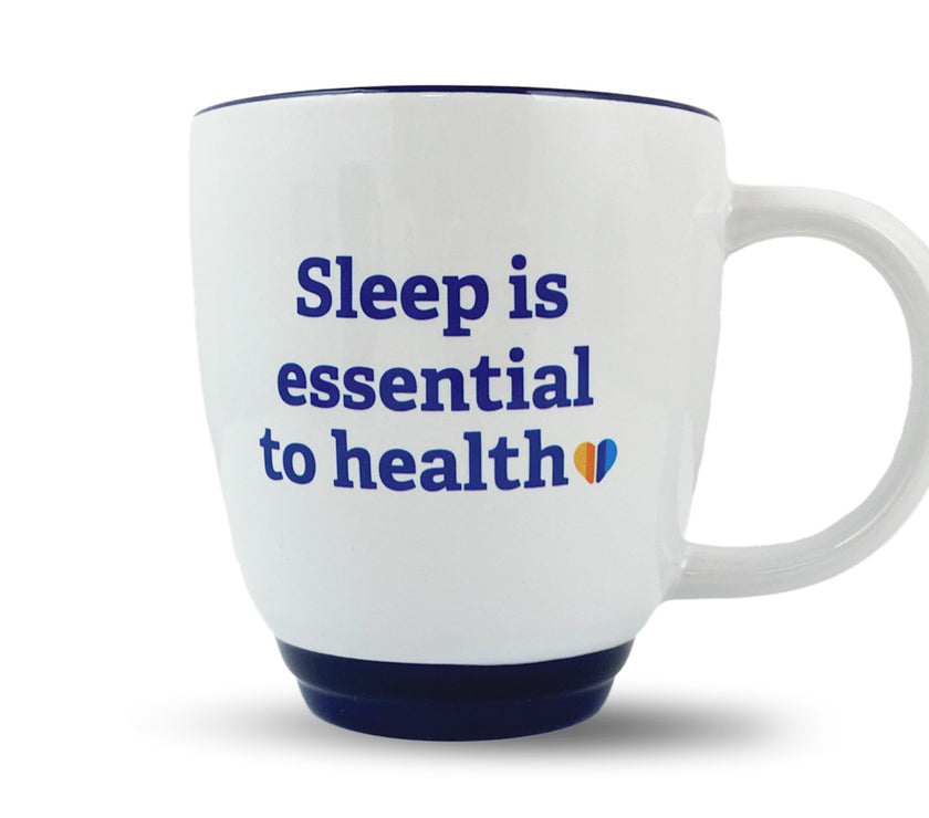 White Sleep Is Essential to Health Mug - 13oz