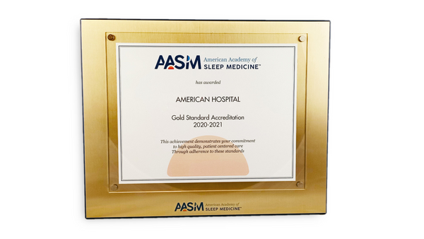 AASM Branded Premium Gold Certificate Holder