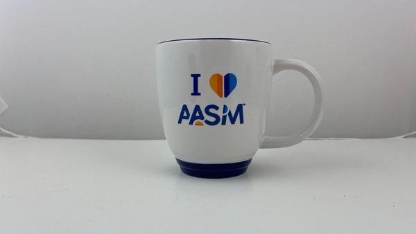 White "I Love AASM" Mug - 13oz